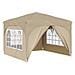 Tenda per feste a pop-up 290 x 290 x 245 cm Crema - Foto miniatura 1