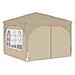 Tenda per feste a pop-up 290 x 290 x 245 cm Crema - Foto miniatura 5