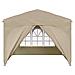 Tenda per feste a pop-up 290 x 290 x 245 cm Crema - Foto miniatura 7