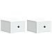 Mobiletto da notte a muro 2 pcs Bianco 34,5 x 33 x 20 cm - Foto miniatura 1