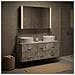 Set di mobili per il bagno 4 pcs Grigio Cemento - Foto miniatura 2