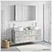 Set di mobili per il bagno 4 pcs Grigio Cemento - Foto miniatura 4