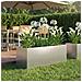 Vaso da giardino Argento 60 x 20 x 20 cm Acciaio zincato - Foto miniatura 2