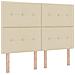 Letto con contenitore LED e materasso Crema 140 x 200 cm - Foto miniatura 5