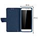 Custodia Smartphone 5,3"" A 5,5'' Universale Portafoglio Porta-carte - Blu Scuro - Foto miniatura 5