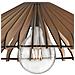 Sospensione Rustica In Legno Naturale Lampadario Moderno E27 I-calder-s30 - Foto miniatura 3