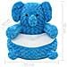 Giocattolo di Peluche Elefante Blu - Foto miniatura 3