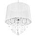 Lampadario In Cristallo Bianco Evans - Foto miniatura 3