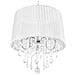 Lampadario In Cristallo Bianco Evans - Foto miniatura 6