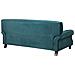 Divano 3 Posti In Velluto Blu Verde Eike - Foto miniatura 20