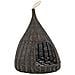 Cesta Per Gatti Cuscino Grigio 40x60cm Teepee Salice Naturale - Foto miniatura 2
