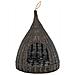 Cesta Per Gatti Cuscino Grigio 40x60cm Teepee Salice Naturale - Foto miniatura 3