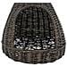 Cesta Per Gatti Cuscino Grigio 40x60cm Teepee Salice Naturale - Foto miniatura 7