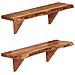 Mensole 2 pz 60x20x18 cm in Legno Massello di Acacia - Foto miniatura 1