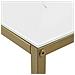 Tavolino Consolle Effetto Marmo Bianco E Oro Delano - Foto miniatura 4