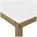 Tavolino Consolle Effetto Marmo Bianco E Oro Delano - Foto miniatura 11