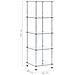 Scaffale a 5 Livelli Trasparente 40x40x130cm in Vetro Temperato - Foto miniatura 5