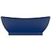 Lavabo con Troppopieno Ovale Blu Scuro Opaco 58,5x39cm Ceramica - Foto miniatura 2