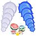 Silicone Stretch Coperchi 12 Confezione Da Calotte Alimentari Bpa Libera E Espandibile Per Le Varie Forma Di Contenitori Piatti Ciotole Cassetta Di Sicurezza In Lavastoviglie Microonde E Congelatore - Foto miniatura 1