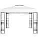 Gazebo da Giardino con Luci a Stringa LED 3x3 m Bianco - Foto miniatura 3