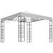 Gazebo da Giardino con Luci a Stringa LED 3x3 m Bianco - Foto miniatura 1