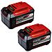 Set Di 2 Batterie Einhell 18v Power X-change - 5,2ah - Twinpack - Foto miniatura 1