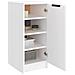 Scarpiera Bianca 30x35x70 Cm In Legno Multistrato - Foto miniatura 9