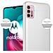 Custodia Compatibile Con Motorola Moto G10 / G30 In Argento Metallico - Coperchio Protettivo In Silicone Tpu Flessibile - Foto miniatura 4