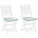 Set Di 2 Cuscini Sedie Da Giardino Menta E Bianco 37 X 34 Cm Terni - Foto miniatura 7