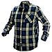 Camicia In Flanella Blu Navy-oliva-nera, Taglia S - Foto miniatura 1