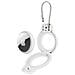 Compatibile Con Il Supporto Sicuro Apple Airtag Con Cavo Metallico, Custodia Con Lucchetto Portachiavi White - Foto miniatura 4