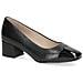 Black Comb Elegant Closed Formal Scarpe Eleganti Pelle Scarpe Donna Nero Eu 36, 9-22305-42-019 - Foto miniatura 1