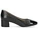 Black Comb Elegant Closed Formal Scarpe Eleganti Pelle Scarpe Donna Nero Eu 36, 9-22305-42-019 - Foto miniatura 3