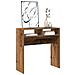 Tavolino Consolle Legno Antico 78x30x80 Cm In Truciolato - Foto miniatura 3