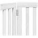 Cancello per Cani Pieghevole 2 Pannelli Bianco 160 cm Pioppo - Foto miniatura 8