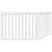 Cancello per Cani Pieghevole 2 Pannelli Bianco 160 cm Pioppo - Foto miniatura 6