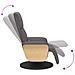 Poltrona Reclinabile Massaggiante Poggiapiedi Grigia Similpelle - Foto miniatura 6