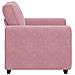 Divano Sedia Rosa 60 cm Velluto - Foto miniatura 5