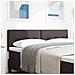 Headboard Button Tufted Marrone Scuro 160 cm Tessuto - Foto miniatura 2