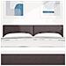 Headboard Button Tufted Marrone Scuro 160 cm Tessuto - Foto miniatura 3