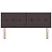 Headboard Button Tufted Marrone Scuro 160 cm Tessuto - Foto miniatura 5