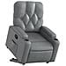 Poltrona Alzapersona Reclinabile Grigio in Similpelle - Foto miniatura 3