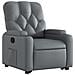 Poltrona Alzapersona Reclinabile Grigio in Similpelle - Foto miniatura 4