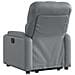 Poltrona Alzapersona Reclinabile Grigio in Similpelle - Foto miniatura 5