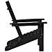 Sedia Adirondack pieghevole Nera 74,5x80,5x90 cm HDPE - Foto miniatura 5