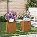 Supporti per Piante da Esterno Pillar 2 pz 24x24x35 cm Acciaio Corten - Foto miniatura 4