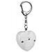 Allarme Di Sicurezza Personale A Forma Di Cuore Con Luce Led - Allarme Portachiavi Di Emergenza Da 125db White - Foto miniatura 1
