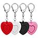 Allarme Di Sicurezza Personale A Forma Di Cuore Con Luce Led - Allarme Portachiavi Di Emergenza Da 125db White - Foto miniatura 2