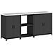 Set di Stoccaggio per Cucina Altro 3 pcs Nero 210 x 50 x 92 cm - Foto miniatura 1