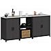 Set di Stoccaggio per Cucina Altro 3 pcs Nero 210 x 50 x 92 cm - Foto miniatura 3